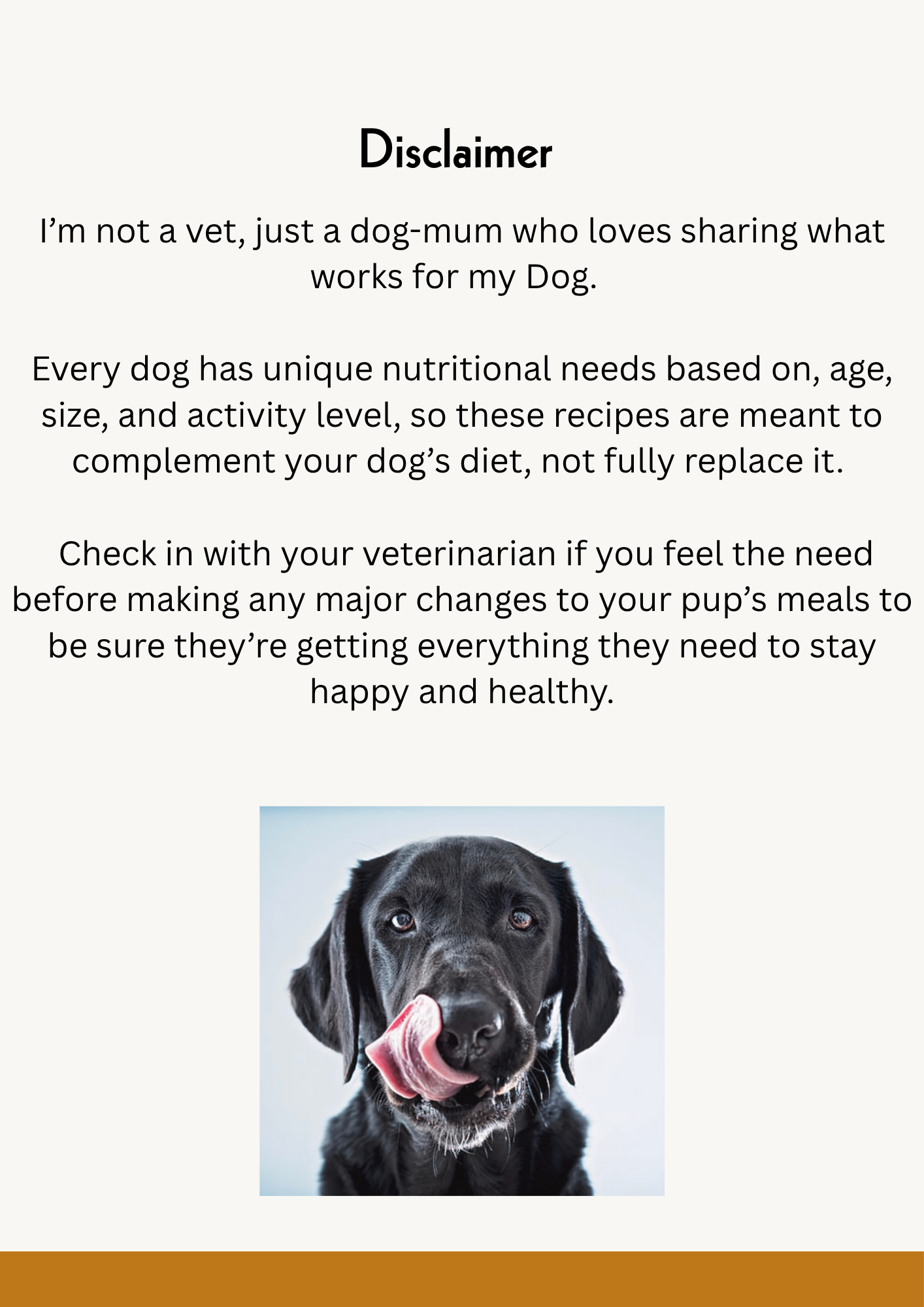 Dog Treat Recipe Booklet