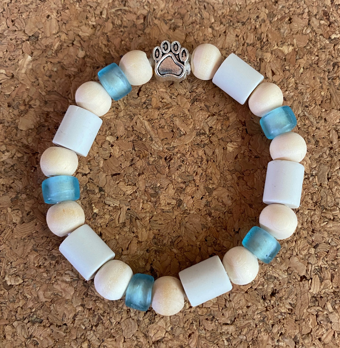 EM and Glass Bead Bracelet