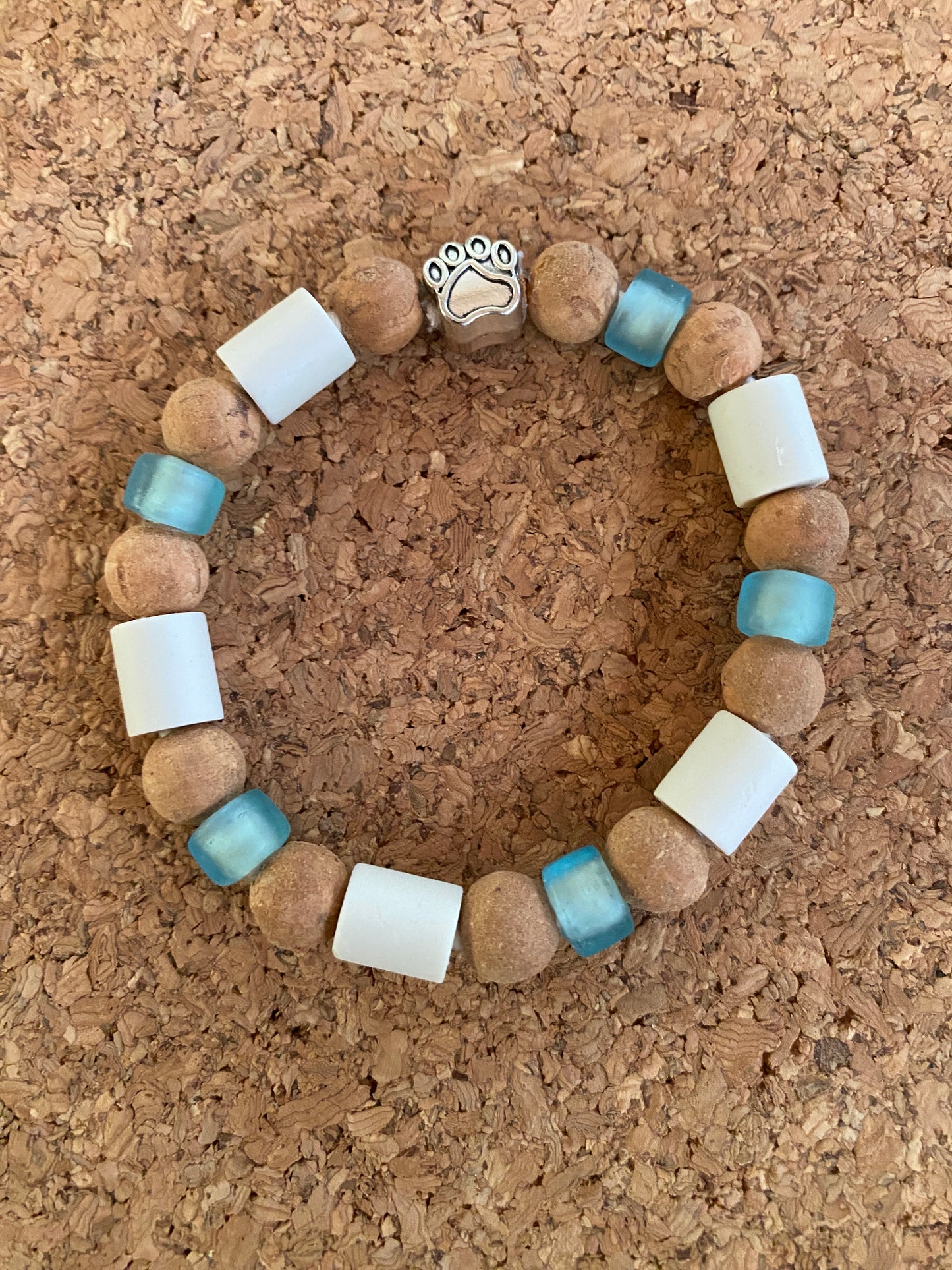 EM and Glass Bead Bracelet