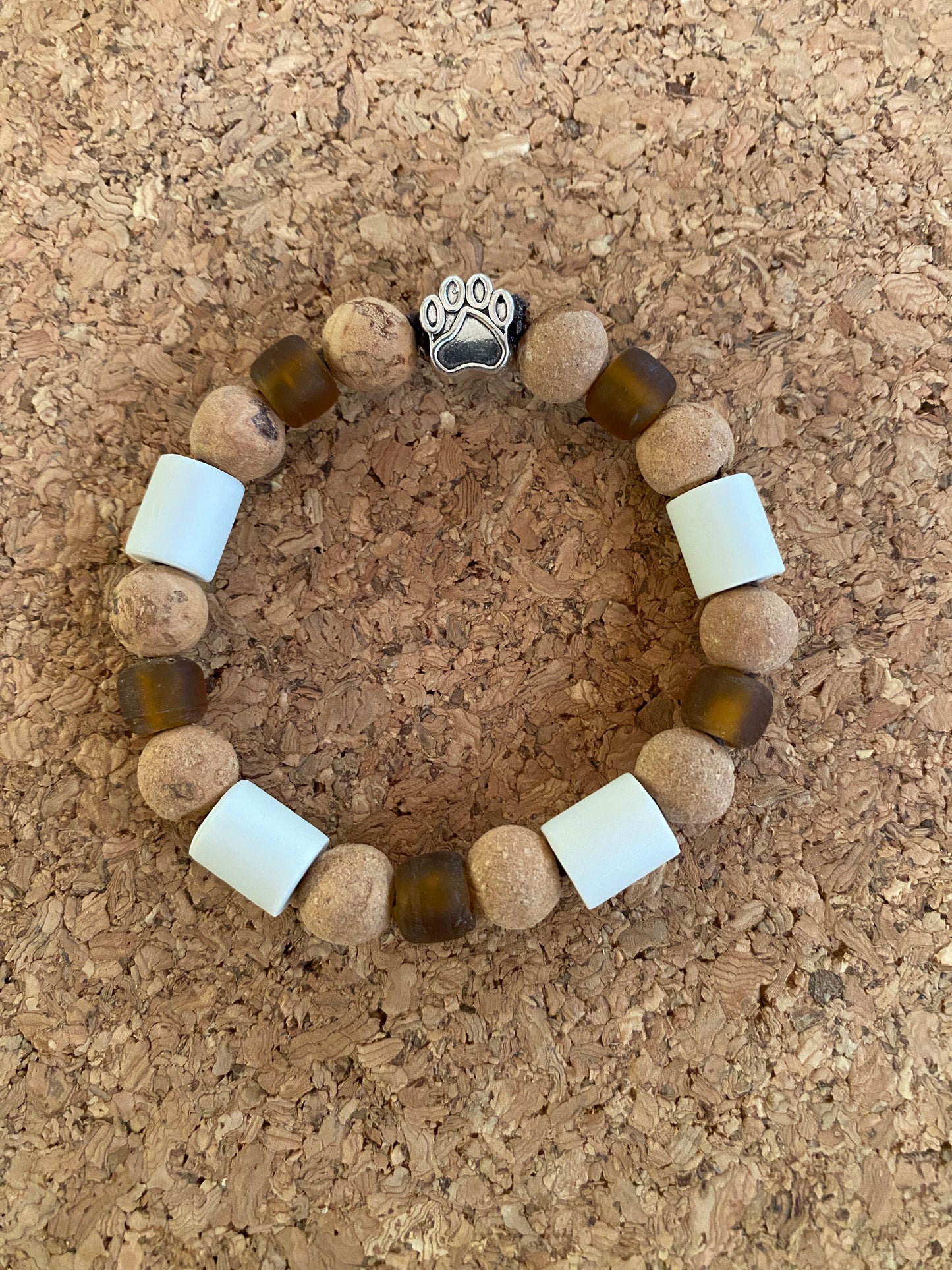 EM and Glass Bead Bracelet
