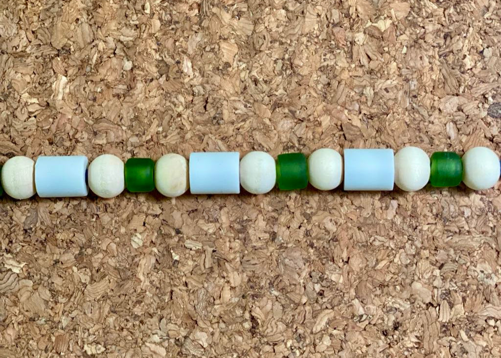 Bracelet en perles EM et verre