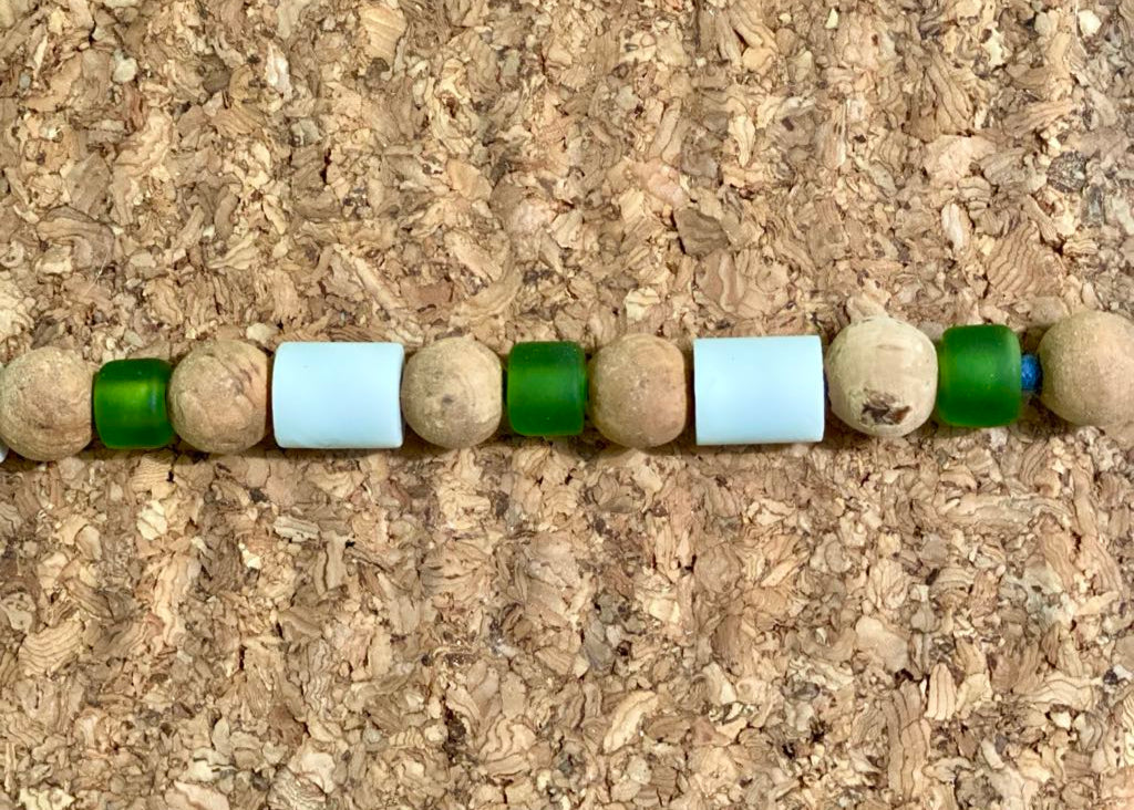 Bracelet en perles EM et verre