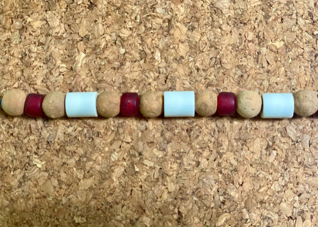 Bracelet en perles EM et verre