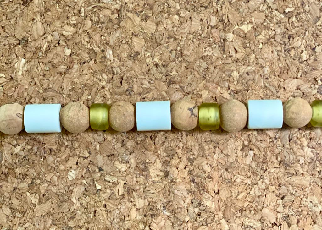 Bracelet en perles EM et verre