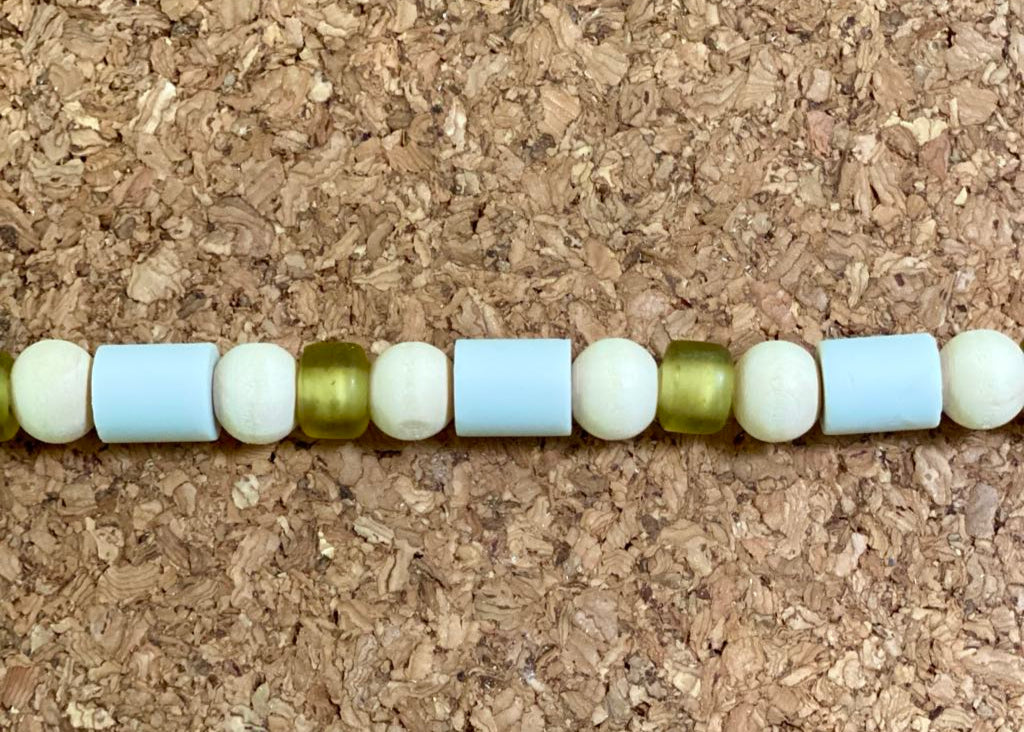 Bracelet en perles EM et verre