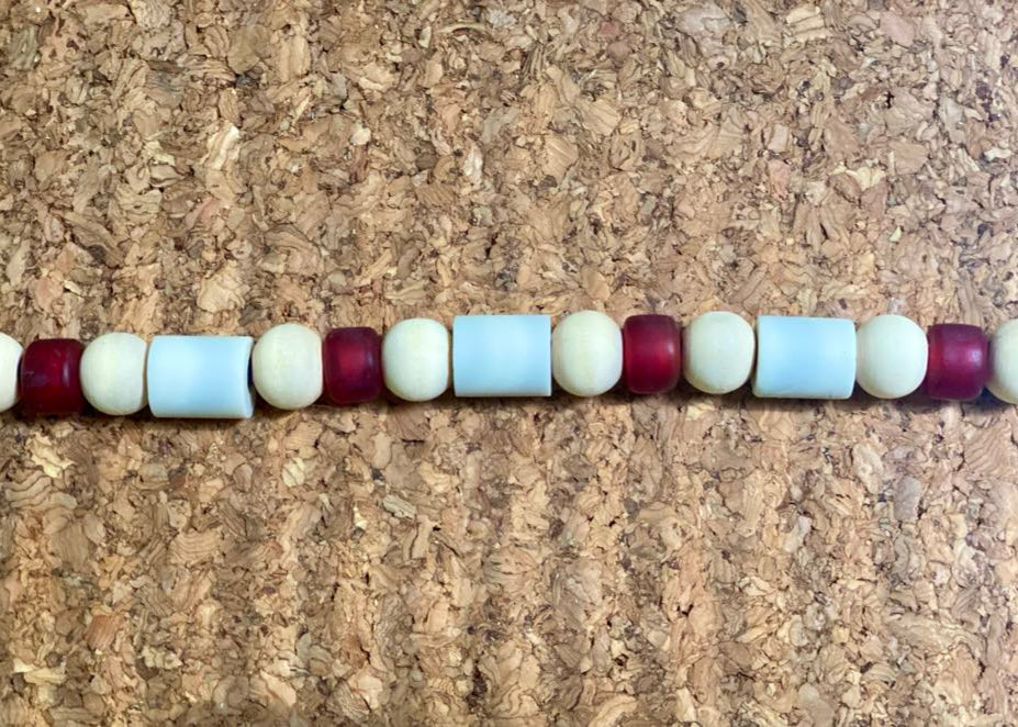Bracelet en perles EM et verre