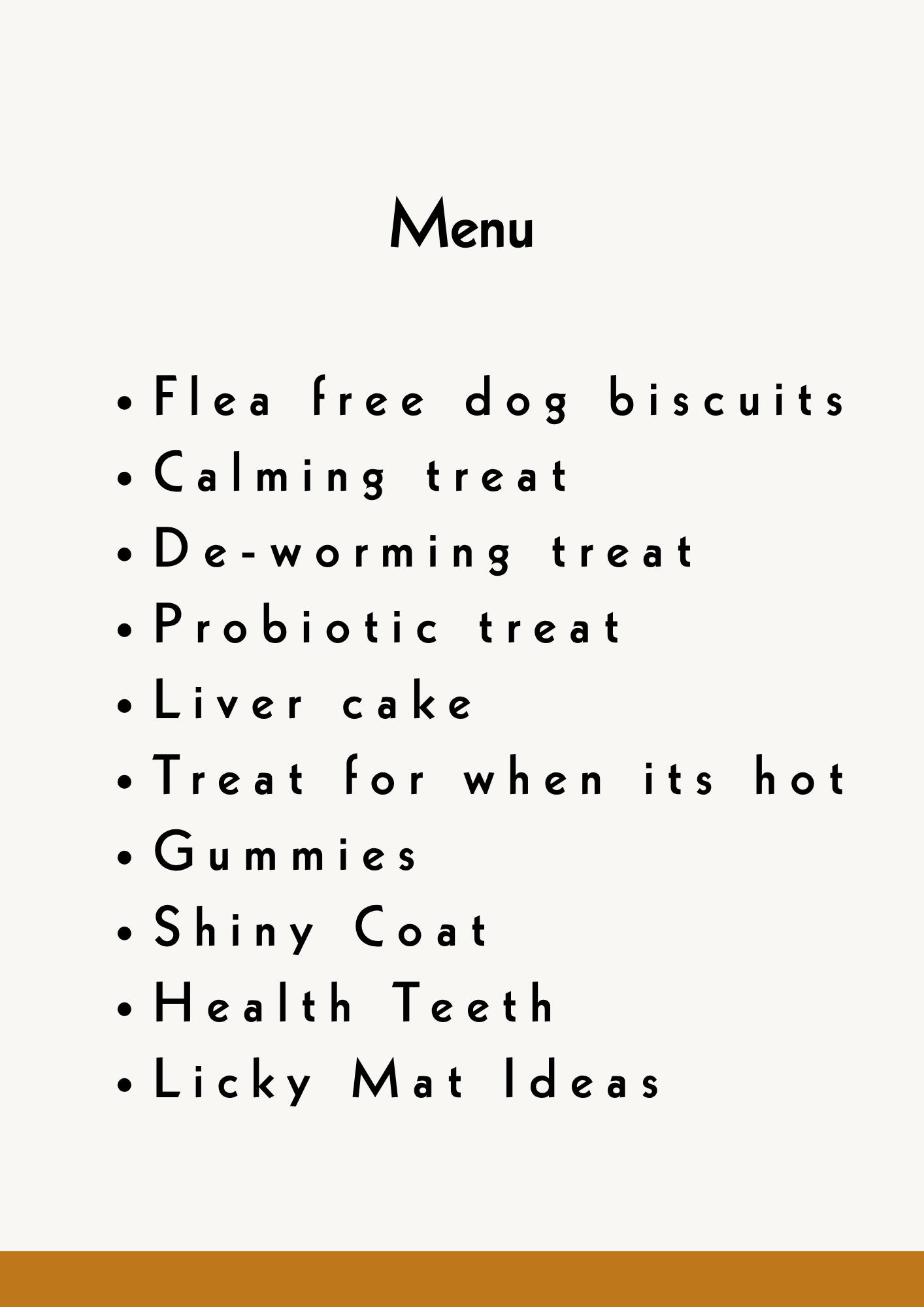 Dog Treat Recipe Booklet